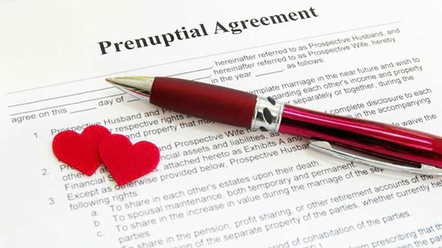 Marriage agreement in case of death of one of the spouses